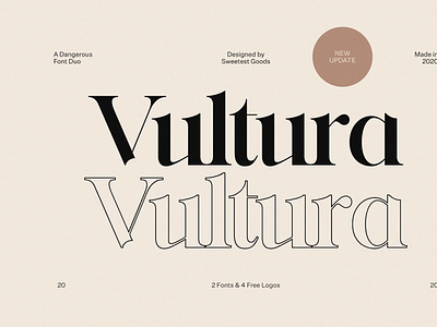 Vultura Font design font font duo illustration logo sans serif script sefif svg font ui