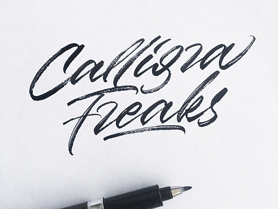 CalligraFreaks art artist brush brush calligraphy brush font brushpen brushscript calligraphy customtype design graphic design lettering logo logo design logotype signature signature logo type typography