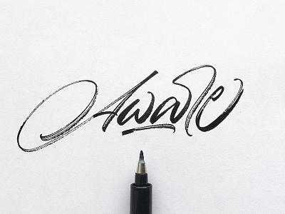 Aware art artist brush brushcalligraphy brushlettering brushpen brushscript calligraphy customtype design graphic design lettering logo logo design logotype signature signature logo type typography