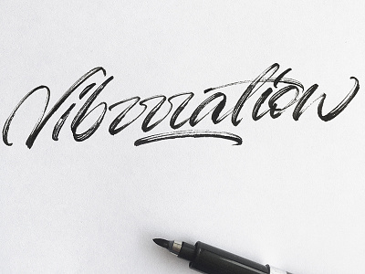 Vibration art artist brush brush calligraphy brushlettering brushpen brushscript calligraphy customtype design graphic design lettering logo logo design logotype signature signature logo type typography