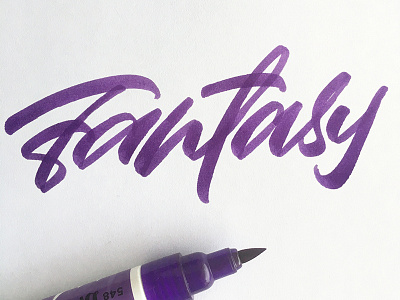 Fantasy art artist brushpen brushscript calligraphy customtype design graphic design lettering logo logo design logotype signature type typography