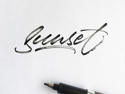 Sunset art artist brushpen brushscript calligraphy customtype design graphic design lettering logo logo design logotype signature type typography