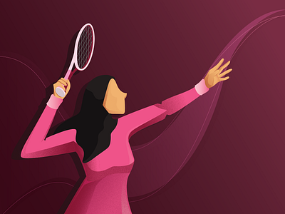 Character: Woman's Tennis Athlete