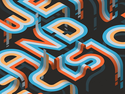 Power and Precision (close-up) affinity affinitydesigner isometric lettering typography vector