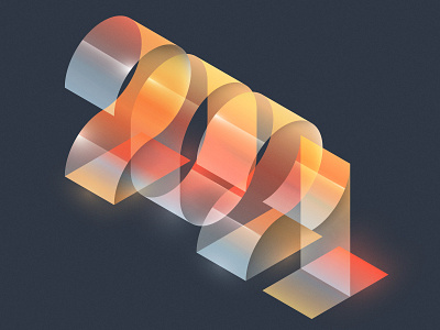 2021 abstract adobe design editorial gradients illustrator isometric lettering magazine type typography vector