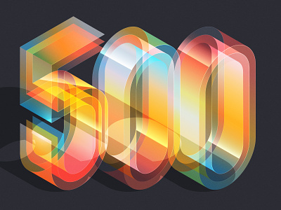 500 / Fortune Magazine China adobe design editorial illustration illustrator isometric lettering number type typography vector