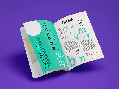 Tribute to Thesis typeface
