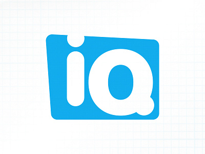 IQ logo cyan logo rounded rectangle