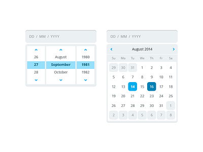 Calendar ~ Barrel vs Selector