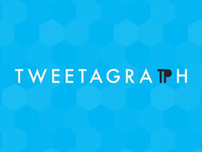 Tweetagraph logo logo pilcrow tetrahedron twitter