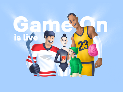 GameOn! app illustration social sports