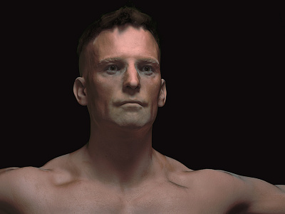 realistic human rendering 3d arnold cg face human male maya rendering skin vfx