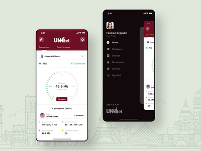 Unnitel - Mobile App Design