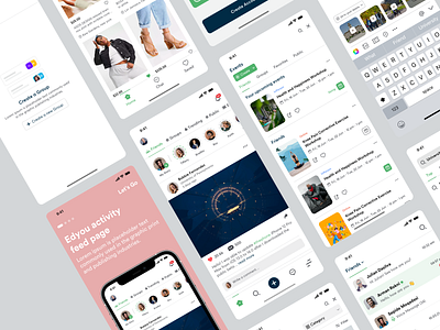 Social Media - App interface design