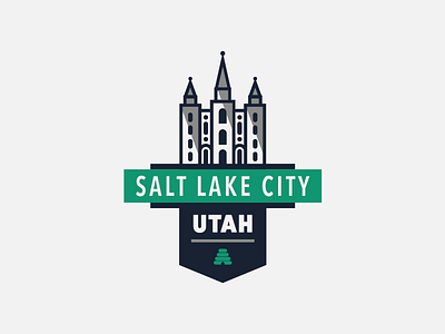 SLC, Utah Badge