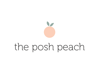 The Posh Peach - Logo Concept 2