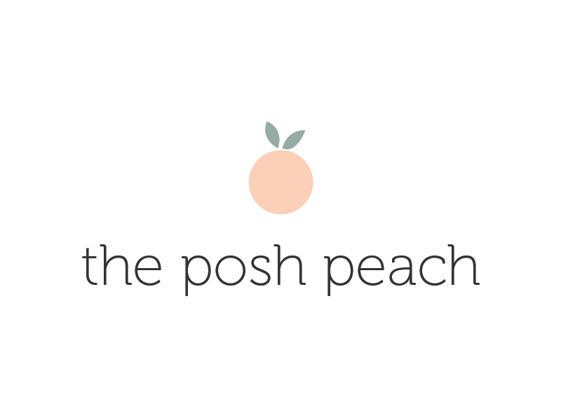 The Posh Peach - Logo Concept 2 by Flora Hall on Dribbble