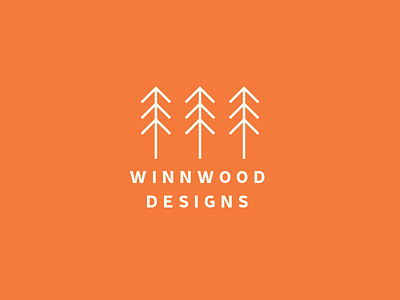 Winnwood Designs - Logo Concept 1 badge branding design icon illustration line line art line icon logo tree typography