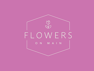 Flowers on Main - Logo Concept 2