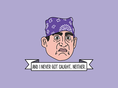 Prison Mike. Goes to prison, but never gets caught. design for fun funny illustration illustrator michael scott office prison mike the office tv