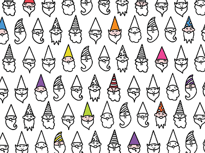 Gnome Pattern apple pencil cute doodle gnome illustration illustrator pattern procreate app
