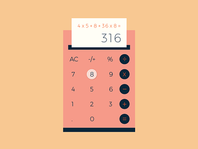 Daily UI :: 004 Calculator