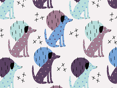 The Snoop Diggity Pattern design dog dog art dog icon dogs flat illustration illustrator pattern pattern design seamless pattern seamlesspattern vector