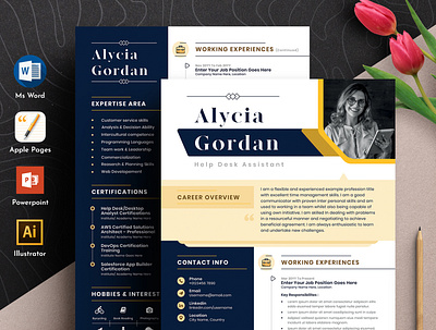 Editable Resume Cv Template With MS Word Apple Pages apple pages biodata clean cv cover letter creative curriculum vitae cv design docx examples freshers infographic mac format microsoft modern ms word powerpoint template professional resume template word resume