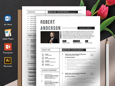 Resume Cv Template Word Apple Pages