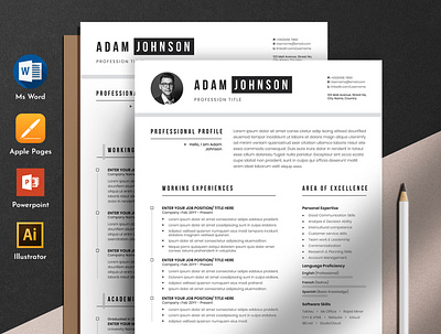 Clean Editable Resume Cv Template Ms Word Pages apple pages biodata clean cv cover letter creative curriculum vitae cv design docx examples freshers infographic microsoft ms word powerpoint template professional resume template sample word resume