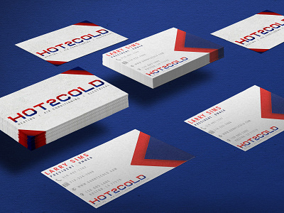 Hot2Cold Business Cards branding business card identity logo