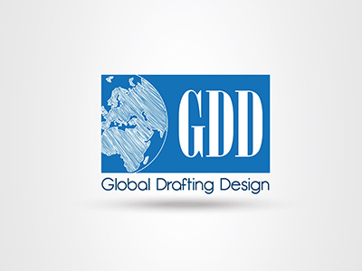 Global Drafting Design Logo architecture draft design logo