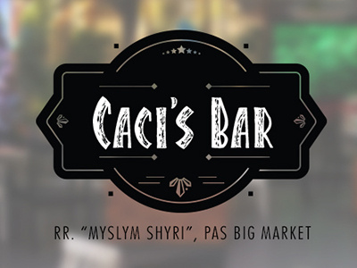 Caci's Bar Logo bar illustrator logo