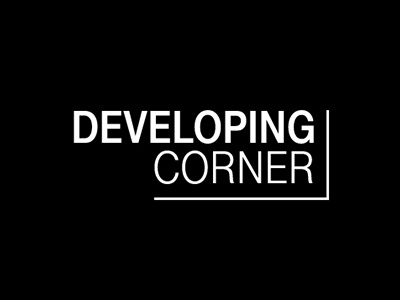 Developing Corner agency logo minimalist web