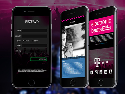 Electronic Beats Event Website responsive ui ux webdesign wordpress