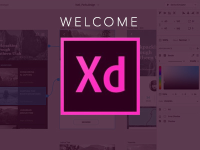 Welcome Adobe Experience Design adobe design experience ui ux sketch xd
