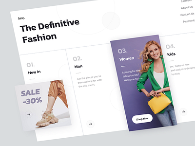 Imc. E-Commerce Platform b2b clean cloth concept design e commerce app ecommerce fashion landing page minimal online shop online store pkatform product shop typography ui ux web website