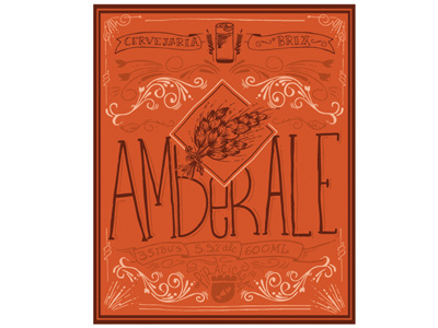 brix brewery Amber ale ale amber beer bewery cirobicudo illustrations