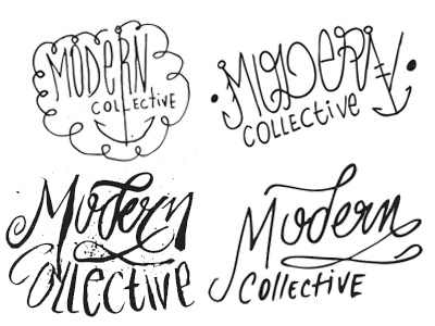 Modern collective Lettering cirobicudo crafttype illustrations lettering moderncollective