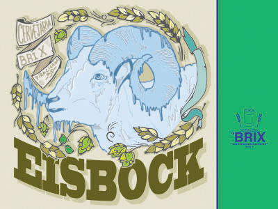 Eisbock Label beer beerlabel cheers cirobicudo craf eisbock label lettering