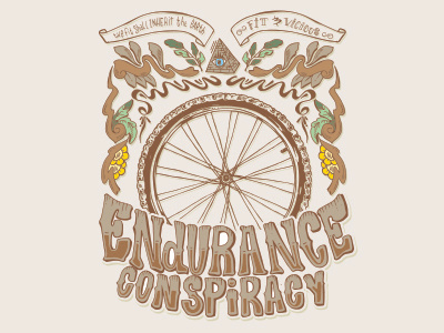 Endurance Conspiracy Art bike cirobicudo craf handlettering lettering montainbike