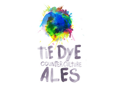 Tie Dye counter culture Ales ales beer ciro cirobicudo counterculture craf handlettering lettering watercolour