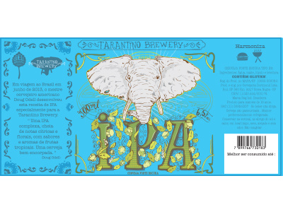 Indian beer with elephant on label
