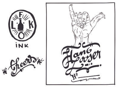 Stamps Season 2 beer cirobicudo craf folk folkink hanglooser ink lettering