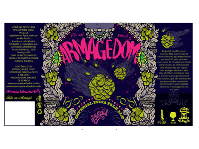 Armagedon artesanal beer beerlabel cerveja craftbeer label