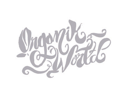 Organik World Lettering lettering logo organikworld