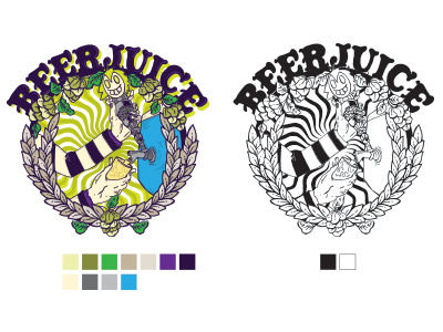 Logo Beerjuice beer beerjuice beetlejuice craft craftbeer logo