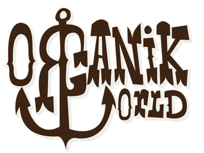 Organikworld anchor art cirobicudo illustration logo organikworld type