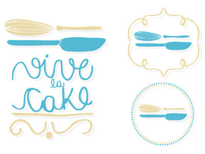 vive la cake cake cirobicudo crafttype illustrations logo