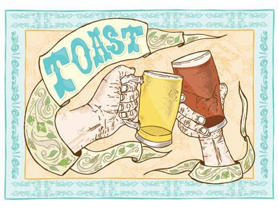 A toast art beer cirobicudo illustration toast